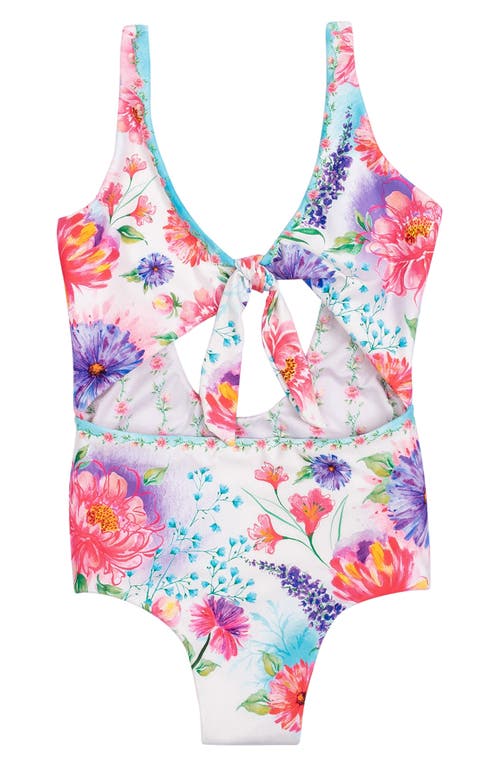 Agua Bendita Agua Bendita Kids' Iliana Chroma Cutout One-Piece Swimsuit
