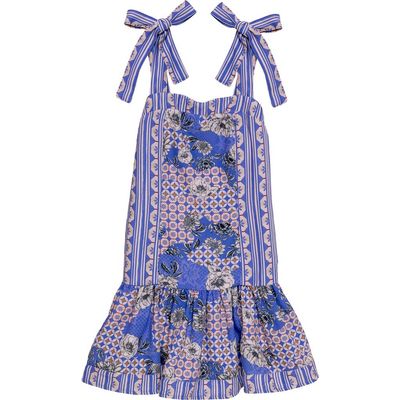 Agua Bendita Agua Bendita Kids' Kaio Fit & Flare Cover-Up Dress