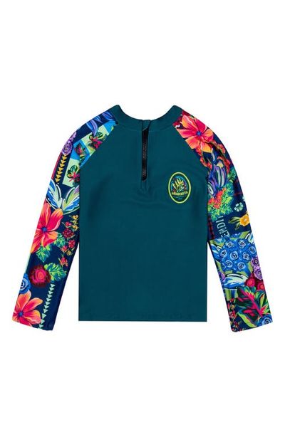 Agua Bendita Agua Bendita Kids' Noah Citrus Long Sleeve Rashguard