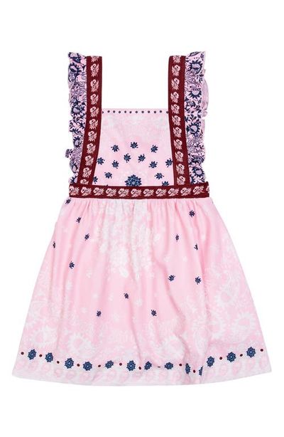 Agua Bendita Agua Bendita Kids' Valery Atma Placement Print Ruffle Sundress