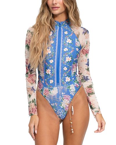 Agua Bendita Agua Bendita Monti Ivy Long-Sleeve Swimsuit