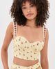 Agua Bendita Agua Bendita Nader Lupe Plume Crop Top Multicolor - 2
