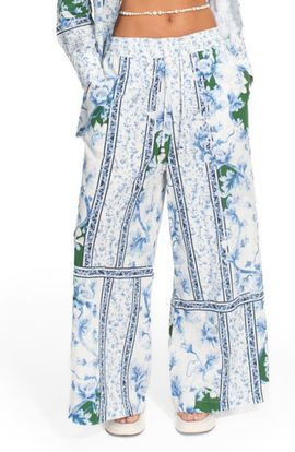 Agua Bendita Agua Bendita Nader Print Wide Leg Cover-Up Pants