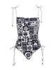 Agua Bendita Agua Bendita Posh Batik Reversible One Piece Swimsuit - 6