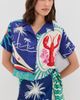 Agua Bendita Agua Bendita Prim Cropped Button Down Shirt Multicolor - 2