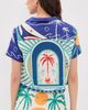 Agua Bendita Agua Bendita Prim Cropped Button Down Shirt Multicolor - 3