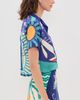 Agua Bendita Agua Bendita Prim Cropped Button Down Shirt Multicolor - 4