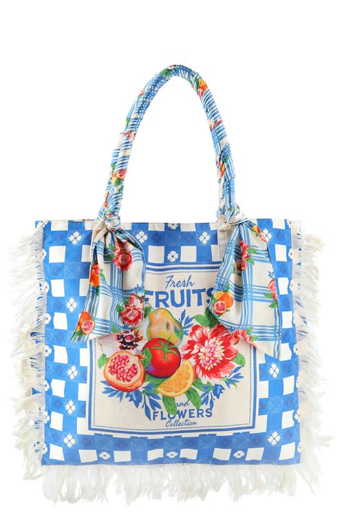 Agua Bendita Agua Bendita Rania Basket Print Tote Bag