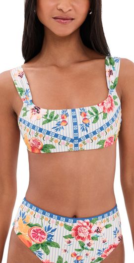 Agua Bendita Agua Bendita Sele Basket Bikini Top Multicolor