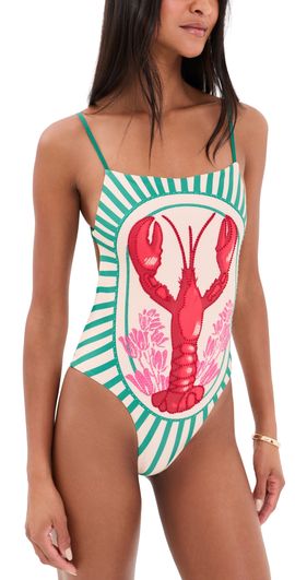 Agua Bendita Agua Bendita Valmy Hand Embroidered One Piece Multicolor