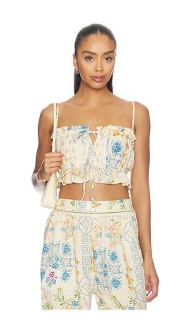 Agua Bendita Agua Bendita Vichy Bleu Top
