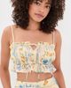 Agua Bendita Agua Bendita Vichy Ruffled Crop Top Multicolor - 1