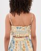 Agua Bendita Agua Bendita Vichy Ruffled Crop Top Multicolor - 3