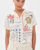 Agua Bendita Agua Bendita Vittoria Basket Embroidered Shirt Multicolor - 2