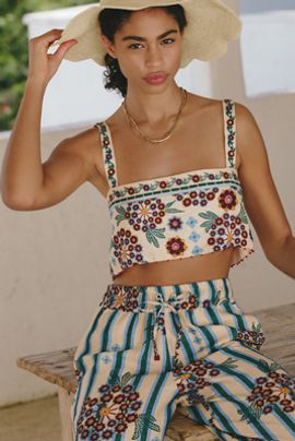 Agua Bendita Agua Bendita x Anthropologie Senja Crop Top
