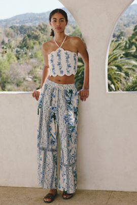 Agua Bendita Winter Ivy Wide-Leg Pants