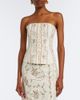 Agua by Agua Bendita Agua by Agua Bendita Abelia floral embroidered linen corset - 2