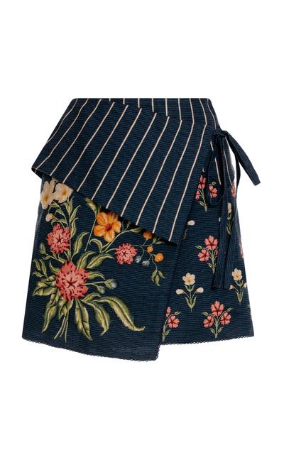 Agua by Agua Bendita Agua by Agua Bendita Arte Isolda Linen Wrap Mini Skirt