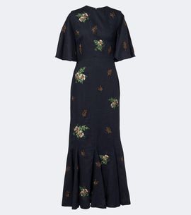 Agua by Agua Bendita Agua by Agua Bendita Ave Anhelo floral linen maxi dress