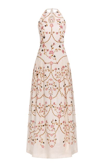 Agua by Agua Bendita Agua by Agua Bendita Balsa Hechizo Linen Maxi Dress