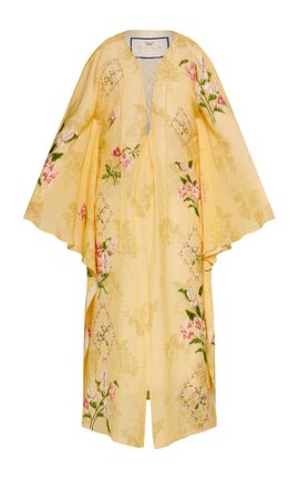Agua by Agua Bendita Agua by Agua Bendita Camel Floral Print Caftan