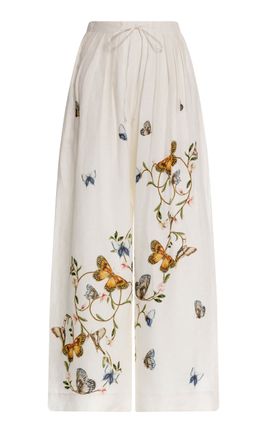 Agua by Agua Bendita Agua by Agua Bendita Cocada Orquidea Straight Leg Linen Pants