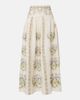 Agua by Agua Bendita Agua by Agua Bendita Curua floral linen midi skirt - 1