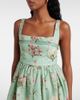 Agua by Agua Bendita Agua by Agua Bendita Hierbabuena floral linen minidress - 4