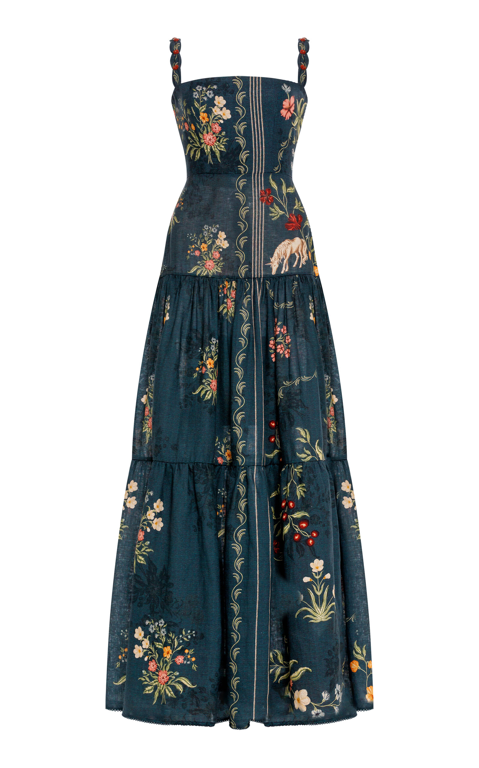 Agua by Agua Bendita Agua by Agua Bendita Lima Maxi Isolda Linen Maxi Dress