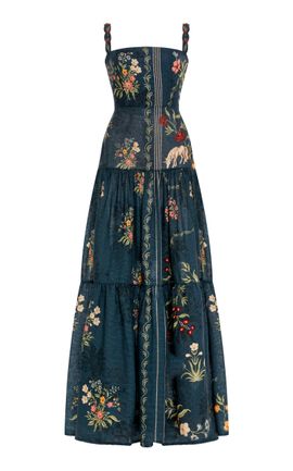 Agua by Agua Bendita Agua by Agua Bendita Lima Maxi Isolda Linen Maxi Dress