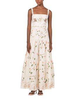 Agua By Agua Bendita Agua by Agua Bendita Lima Navegante Linen Maxi Dress
