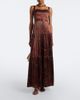 Agua by Agua Bendita Agua by Agua Bendita Lima printed satin maxi dress - 2