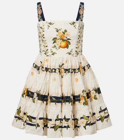 Agua by Agua Bendita Agua by Agua Bendita Lima Valle floral cotton minidress