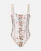 Agua by Agua Bendita Agua by Agua Bendita Limon ruffled embroidered swimsuit - 1