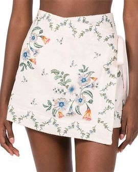 Agua By Agua Bendita Agua by Agua Bendita Luna Brisa Linen Wrap Cover Up Skirt