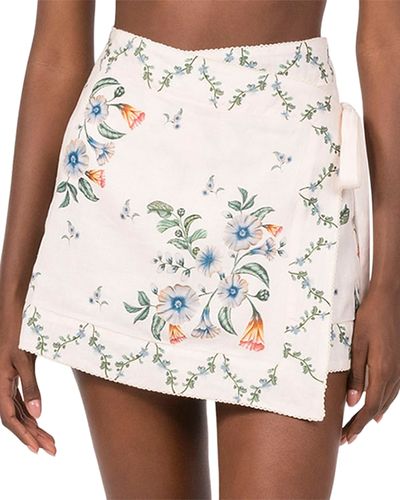 Agua By Agua Bendita Agua by Agua Bendita Luna Brisa Linen Wrap Cover Up Skirt