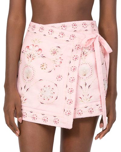 Agua By Agua Bendita Agua by Agua Bendita Luna Playa Linen Swim Cover-Up Skirt