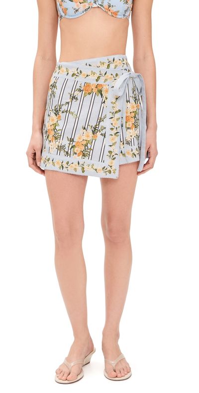 Agua by Agua Bendita Agua by Agua Bendita Luna Valle Wrap Skirt Multicolor