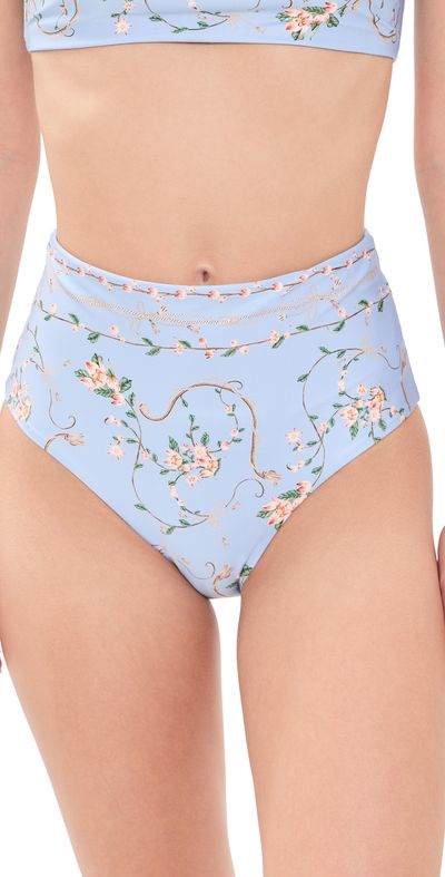 Agua by Agua Bendita Agua by Agua Bendita Magenta Navegante Bikini Bottoms Multicolor