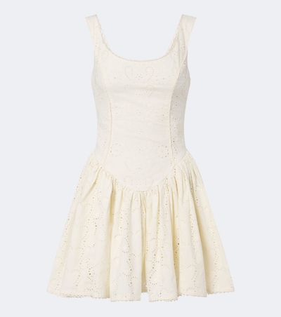 Agua by Agua Bendita Agua by Agua Bendita Pluma broderie anglaise cotton minidress