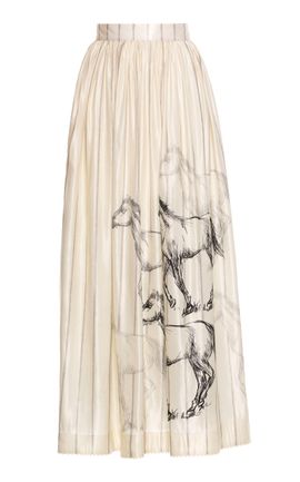 Agua by Agua Bendita Agua by Agua Bendita Tangelo Arena Cotton Skirt