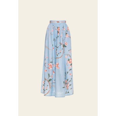 Agua by Agua Bendita Agua by Agua Bendita Tangelo Navegante Maxi Skirt