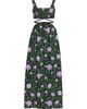 Agua by Agua Bendita Women's Peonia Cut-Out Strappy Maxi Dress - 1