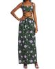 Agua by Agua Bendita Women's Peonia Cut-Out Strappy Maxi Dress - 2