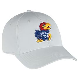 AHEAD Men's Ahead Stone Kansas Jayhawks Stratus AeroSphere Adjustable Hat 