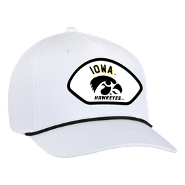 AHEAD Men's Ahead White Iowa Hawkeyes Alto Rope Adjustable Hat 