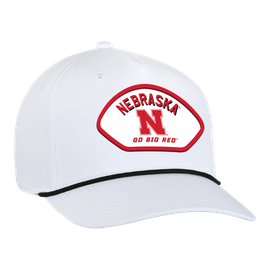 AHEAD Men's Ahead White Nebraska Huskers Alto Rope Adjustable Hat 