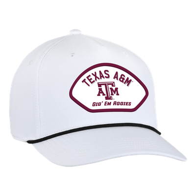 AHEAD Men's Ahead White Texas A&M Aggies Alto Rope Adjustable Hat 