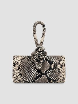 Ahikoza Women's The Amina Snakeskin-Embossed Leather Top Handle Bag