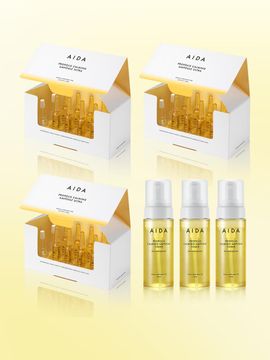 AIDA Calming Toner Calming Ampoule 3+3 Pieces Value Set